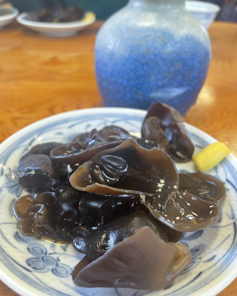七兵衛そば 東根店 お通し キクラゲ