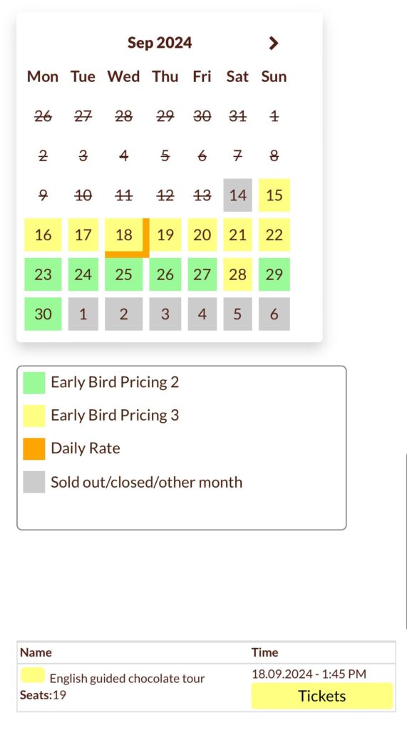CHOCOVERSUM Chocolate Museum チョコレート博物館 Hamburg ハンブルク HP ホームページ Ticket チケット Early Bird Ticket Discount お得